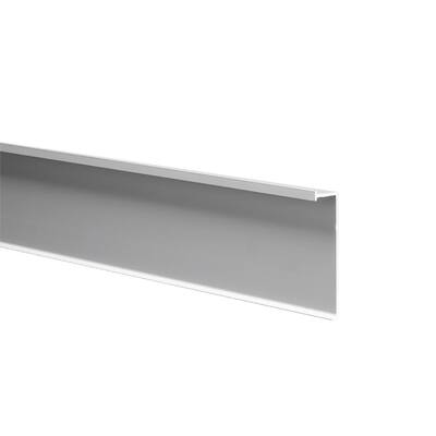 Novorodapie Eclipse Matt Silver 1/2 in. x 2-3/4 in. x 98-1/2 in. Aluminum Tile Edging Trim