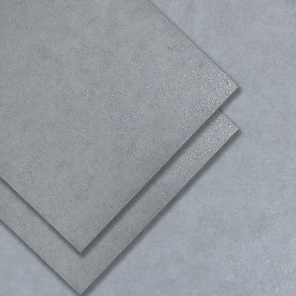 Reviews for Dundee Deco Ash Grey 3 MIL x 24 in. W x 24 in. L Peel and