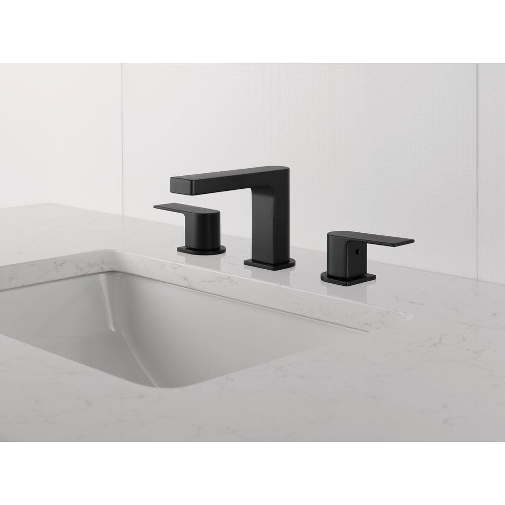 Xander Matte Black 2-Handle Low-Arc Bathroom Faucet