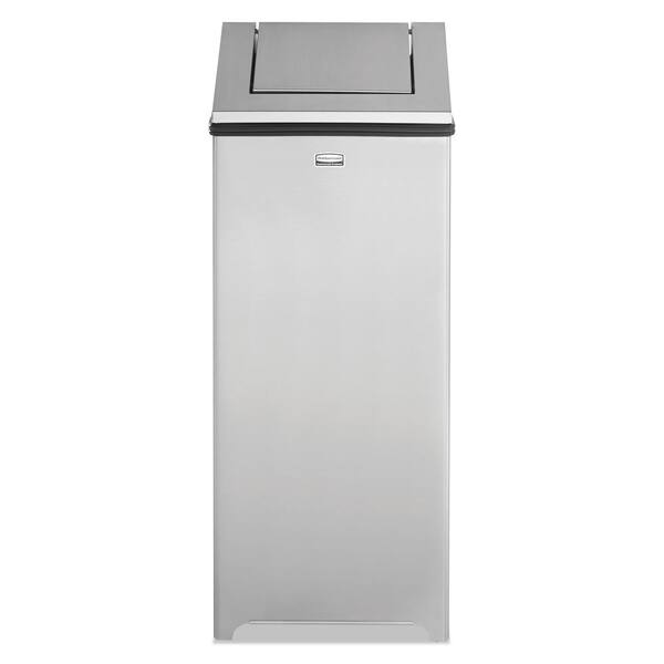 Rubbermaid Commercial Products 24 Gal. Stainless Steel Hinged Top Trash Can