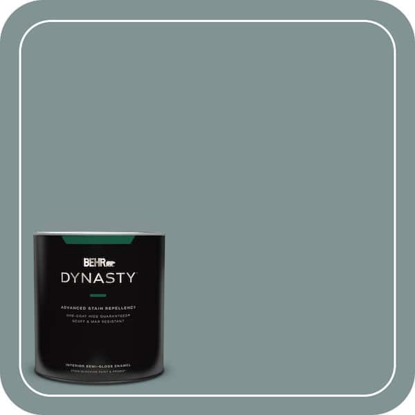 BEHR DYNASTY 1 qt. #QE-53 Raindance Semi-Gloss Enamel Interior Stain-Blocking Paint and Primer