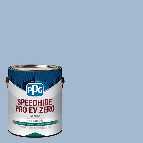 PPG Speedhide Pro EV Zero 1 gal. PPG1156-3 Always Blue Flat Interior Paint