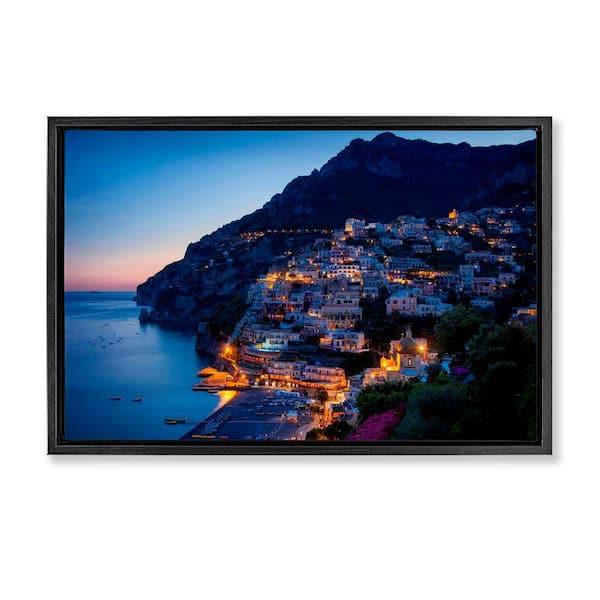 Stupell Industries Vivid Coastal City by Danita Delimont Black Floater Frame Nature Graphic Art Print 21 in. x 31 in.