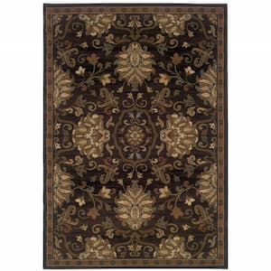 Green and Black 2 ft. x 3 ft. Oriental Area Rug