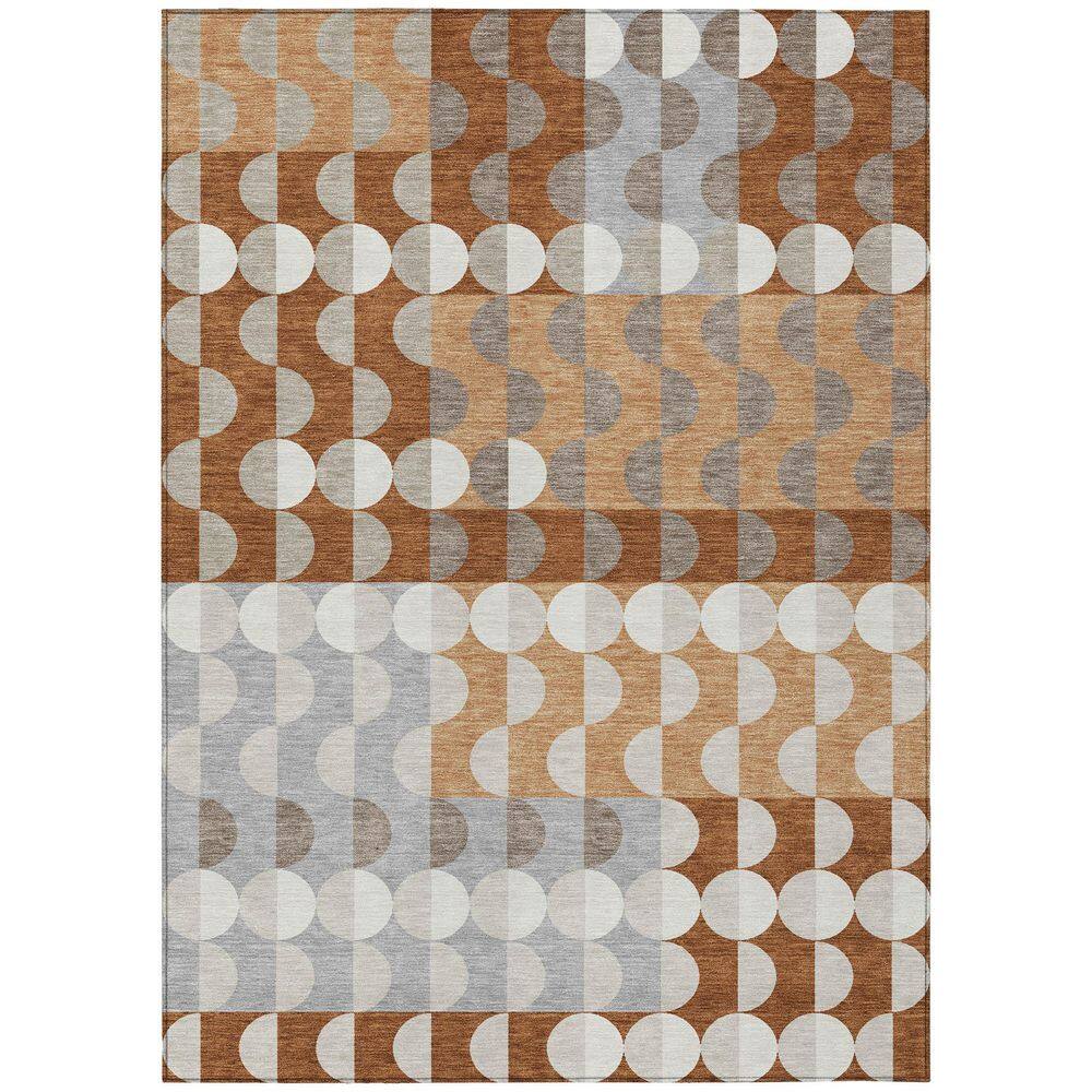 Chantille Machine Washable Indoor/Outdoor Abstract ACN2816 Paprika 9 ft. x 12 ft. Area Rug price history on PriceWatchPro