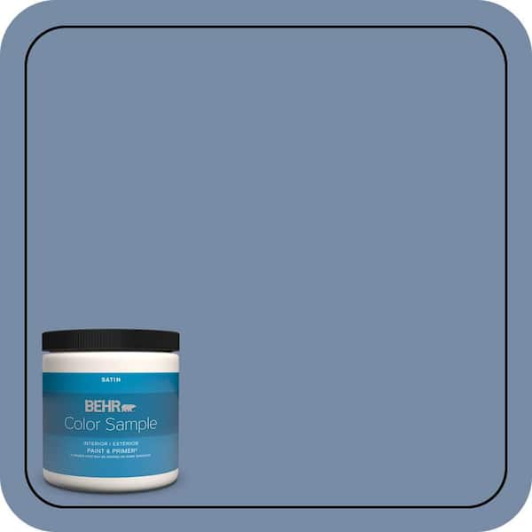 BEHR PREMIUM PLUS 8 oz. #590F-5 Magic Spell Satin Enamel Interior/Exterior Paint & Primer Color Sample