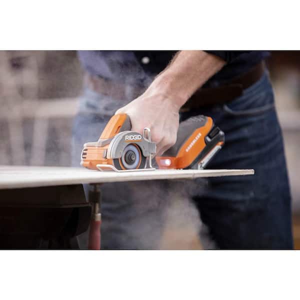 RIDGID - 18V SubCompact Brushless Cordless 8-Tool Combo Kit with (2) 2.0 Ah Batteries, 4.0 Ah Battery, Charger, and Bag