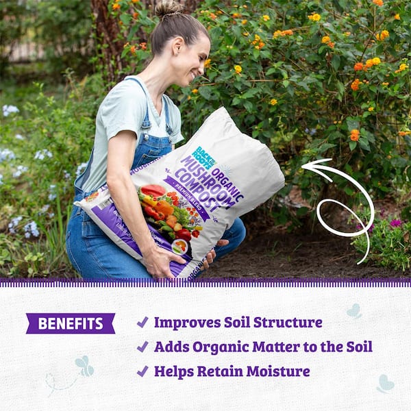 60 1 cu. ft. Organic Bagged Mushroom Compost Soil Amendment