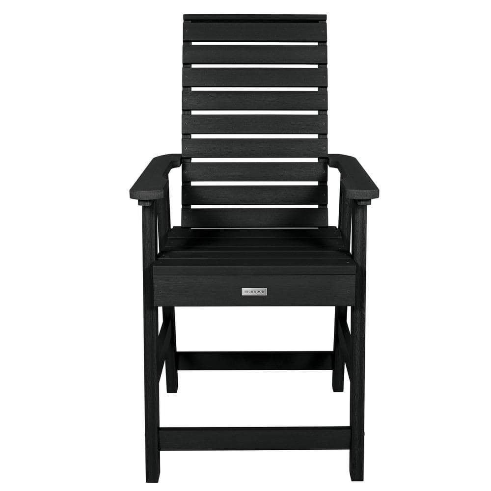 Highwood Weatherly Contemporary Black Counter-Height Dining Chair