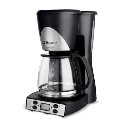 Kitchen Magic Collection 12-Cup Black Programmable Coffee Maker