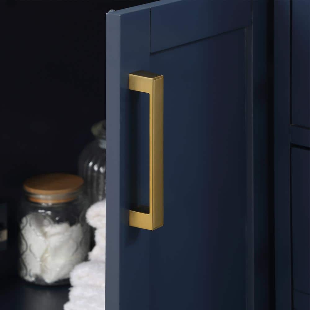 Gavino 30" Royal Blue Wood Vanity with Composite Stone Top