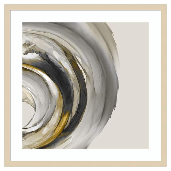 Amanti Art Odyssey by Jacob q 25 in. W x 25 in. H. Wood Framed Wall Art Print Framed in Brown