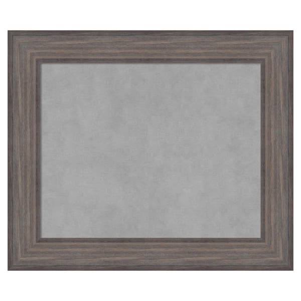 Amanti Art Country Barnwood 25 in. x 21 in. Framed Magnetic Board