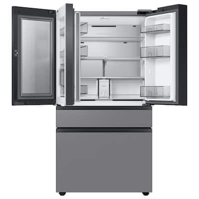Bespoke 23 cu. ft. 4-Door French Door Smart Refrigerator with Beverage Center in Stainless Steel, Counter Depth