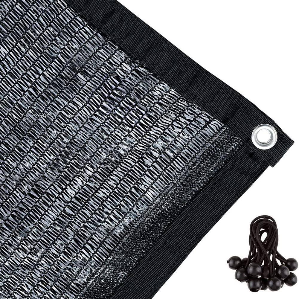 Agfabric 10 ft. x 20 ft. Black 40% Sunblock Shade Cloth with