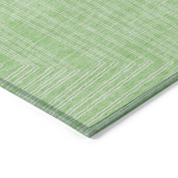 Chantille Machine Washable Indoor/Outdoor Abstract ACN1045 Mint 2 ft. 6 in. x 3 ft. 10 in. Area Rug