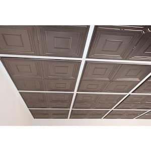 Jackson Faux Tin 2 ft. x 2 ft. Lay-in or Glue-up Ceiling Panel (Case of 6)