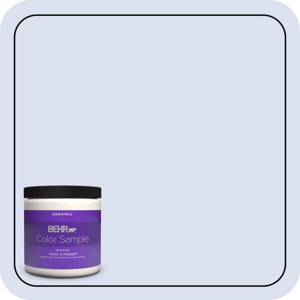 BEHR PREMIUM PLUS 8 oz. #P540-1 Vaguely Violet Eggshell Enamel Interior Paint & Primer Color Sample