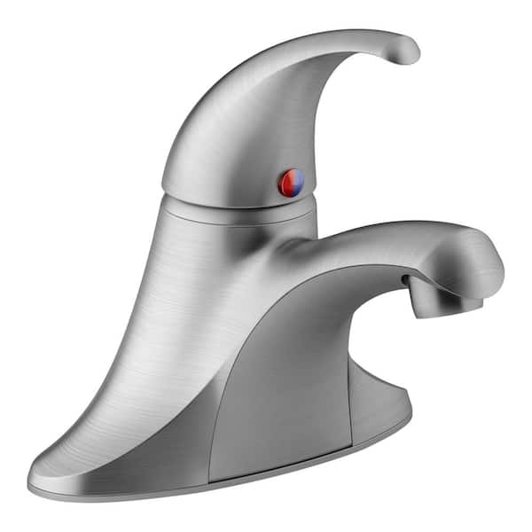 KOHLER Coralais 4 in. Centerset Single-Handle Bathroom Faucet in Brushed Chrome