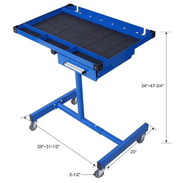Tatayosi 2.4 2 ft. Portable Steel Work Platform, Adjustable