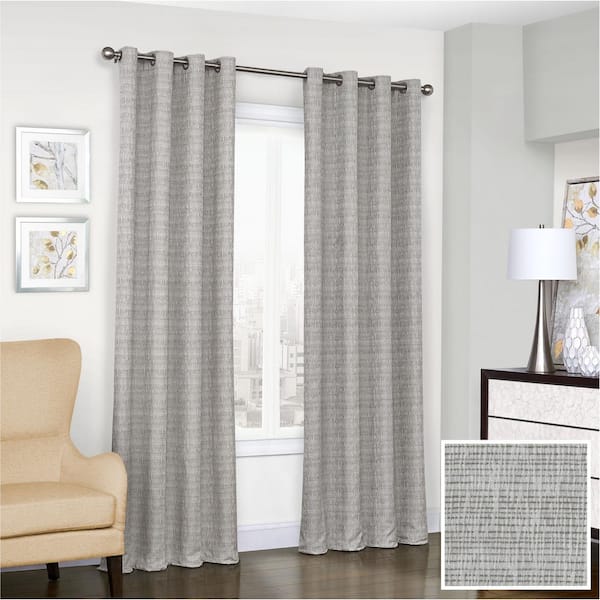 Eclipse Trevi 52 in. W x 84 in. L Blackout Window Panel