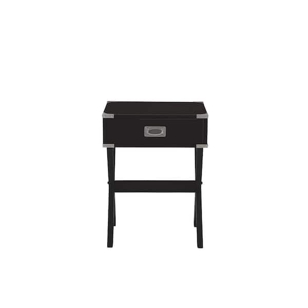 Acme Furniture Babs Black Storage End Table