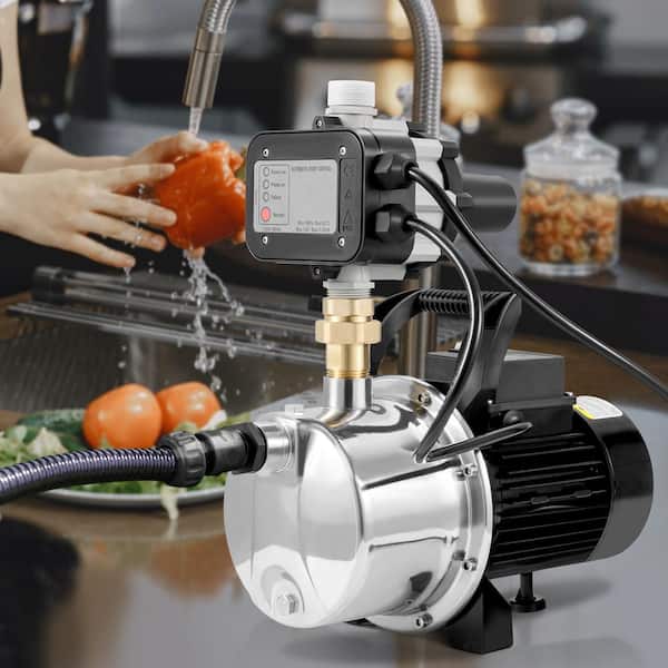 Shallow Well Pump Portable Jet Pump w/ Auto Controller 1HP 1200GPH 164 ft.