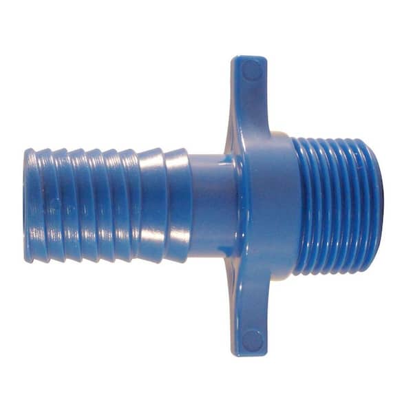 Apollo 3/4 in. Barb Insert Blue Twister Polypropylene x MPT Adapter Fitting