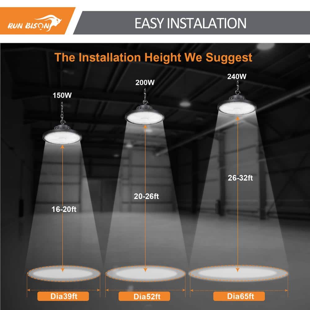 Dimmable Aluminum UFO LED High Bay Ceiling Light