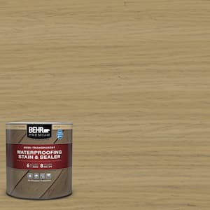 1 qt. #ST-145 Desert Sand Semi-Transparent Waterproofing Exterior Wood Stain and Sealer