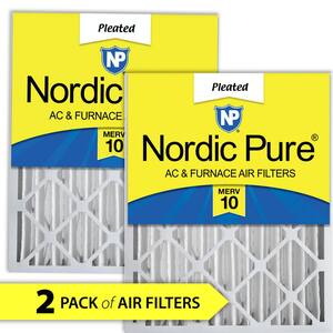 16 in. x 24 in. x 4 in. Dust & Pollen Pleated MERV 10 Air Filter (2-Pack)