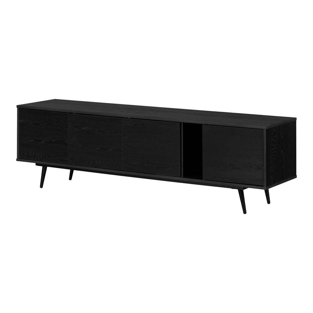 South Shore Mezzy Black Oak 71 in.TV Stand