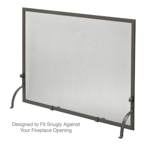 Uniflame Olde World Iron 39 In W Single Panel Fireplace Screen With Steel Construction And Heavy Mesh S 1158 The Home Depot - Single Panel Steel Fireplace Screen Uniflame Olde World Iron 39 In W Single Panel Fireplace Screen With Steel Construction And Heavy Mesh S 1158 The Home Depot - Single Panel Steel Fireplace Screen