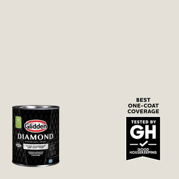 Glidden Diamond 1 qt. PPG1022-1 Hourglass Semi-Gloss Interior Paint with Primer