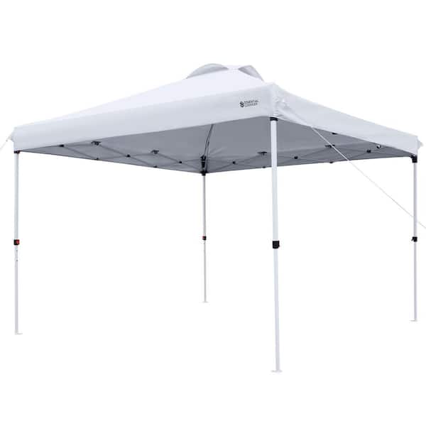 10 ft. x 10 ft. White Outdoor Pop-Up Canopy Tent