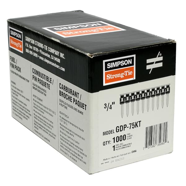 GDP 3/4 in. Concrete Pin for Use with Gas-Actuated Concrete Nailer (1000-Pack)