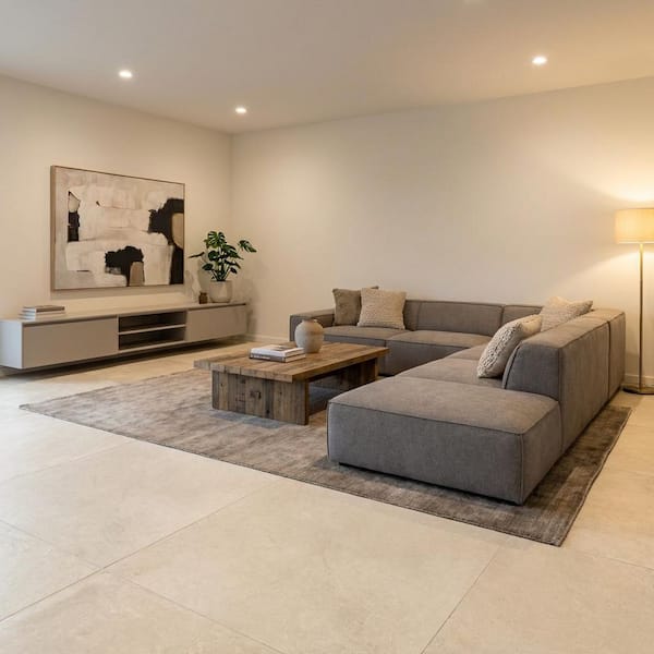 Thaddeus 32 in. x 32 in. Matte White Porcelain Tile (13.77 sq. ft./Case)