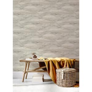 20.50 in. W x 396 in. L Grey Bozeman Mountains Wallpaper Sample