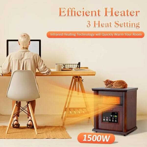 オイルヒーター eureks HERITAGE HEATER EHT-M15QDF Nordic Hygge 1500-Watt Electric Space Heater with 3-Heating