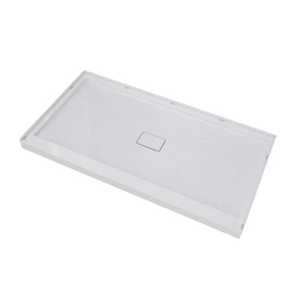 Vanity Art 60 in. L x 32 in. W x 3.6 in. H Single Threshold Center