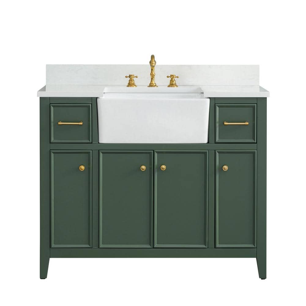 Evergreen 42'' Freestanding Single Bathroom Vanity with Ceramic Sink