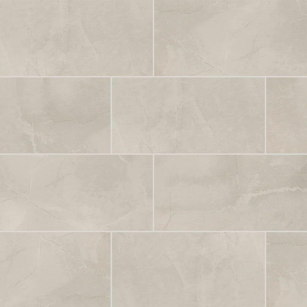 MSI Madison Luna 12 in. x 24 in. Matte Porcelain Marble Look