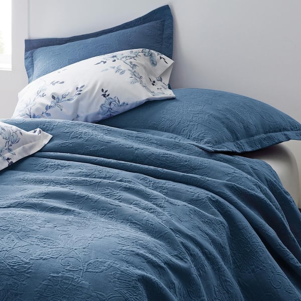 Putnam Matelasse Denim Cotton Decorative Boudoir Sham