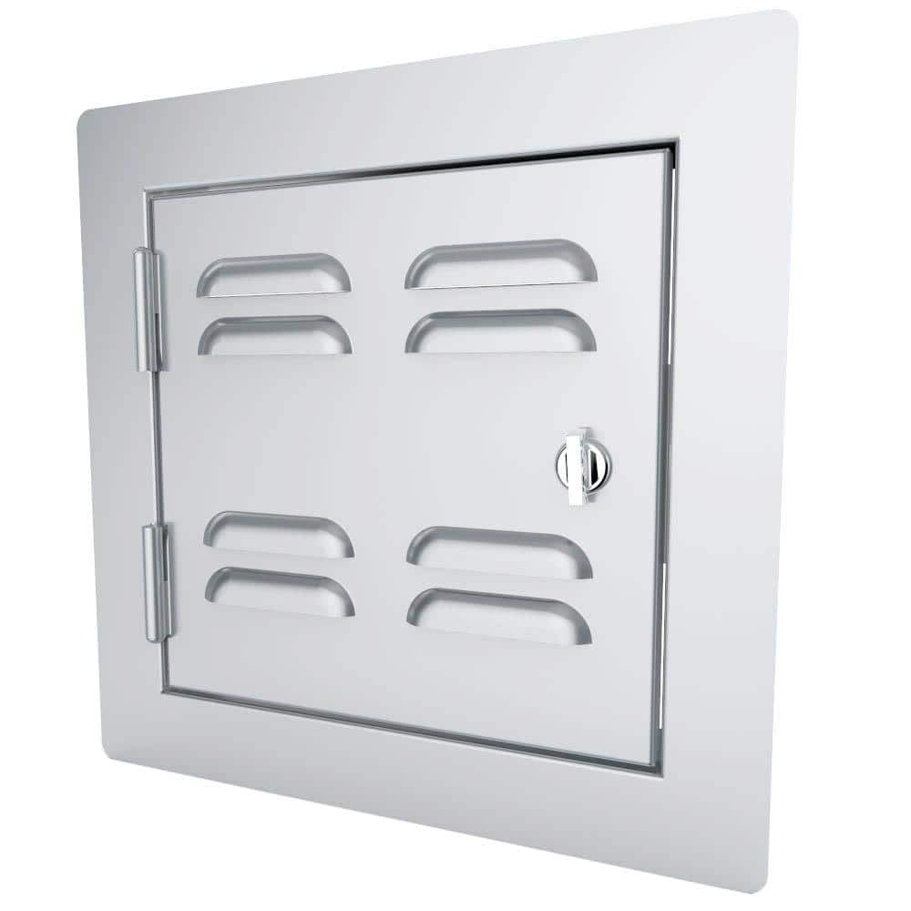Classic Series 12 in. x 12 in. 304 Stainless Steel Left Swing Vented Door price history on PriceWatchPro
