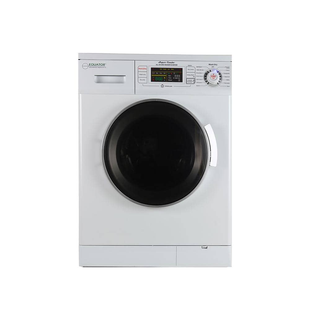 Equator 1.57 cu. ft. 110-Volt Smart and Compact All-in-One Washer and Dryer Combo Version 2 Pro in White