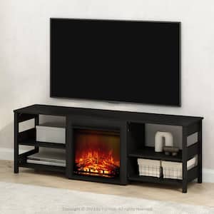 Classic Americano TV Stand Entertainment Center Fits TV's up to 70 in. with No Heat Decorative Electric Fireplace
