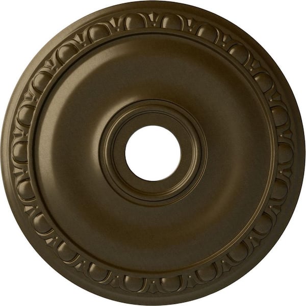 Ekena Millwork 20" x 3-5/8" ID x 1" Jackson Urethane Ceiling Medallion (Fits Canopies upto 5-1/8"), Brass