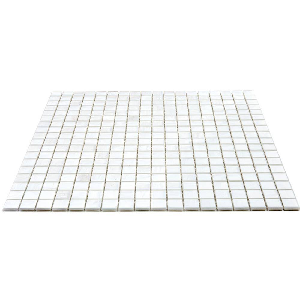 White Dove Glossy Iridescent Glass Mosaic Tile for Walls and Floors