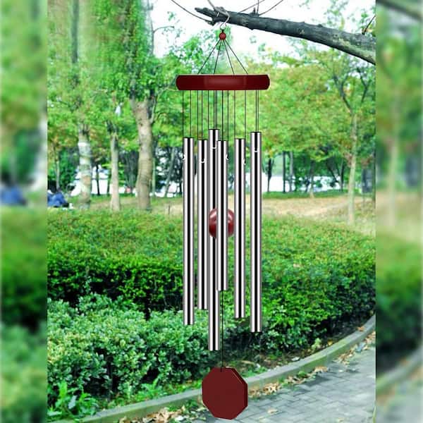 Unbranded - 2-Pack Memorial Wind Chimes Outdoor Large Deep Tone, Elegant Sympathy Personalized with 6 Tuned Tubes for Garden Patio