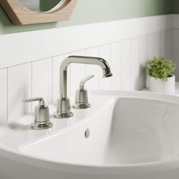 Kenridge Two-Handle 8 in. Widespread Bathroom Faucet in Brushed Nickel